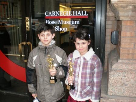 JFMS Students after the Recital at Carnegie Hall, NY 3.28.2010